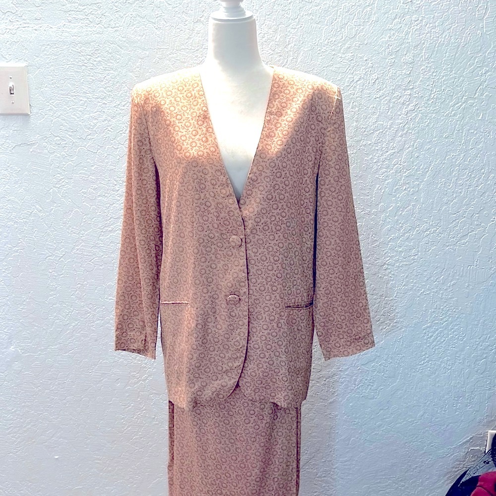 Vintage Christy Girl 2PCs Skirt Suits Jacket